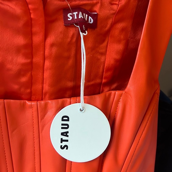 NWT STAUD ALICE CROPPED CORSET STYLE TOP. Size 6 - Picture 7 of 10